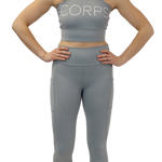 CORPS ReBelle® Crop and Leggings Training Set - Gray