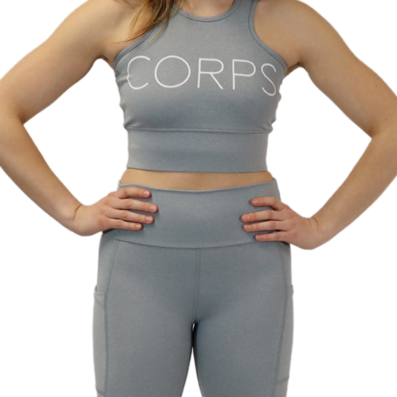 CORPS ReBelle® Crop and Leggings Training Set - Gray