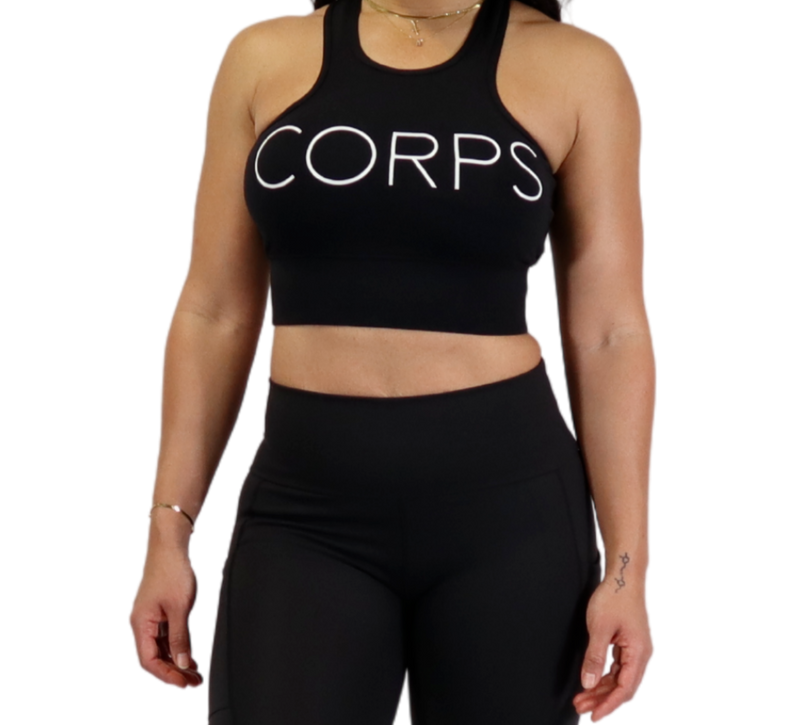 CORPS ReBelle® Crop and Leggings Training Set - Black